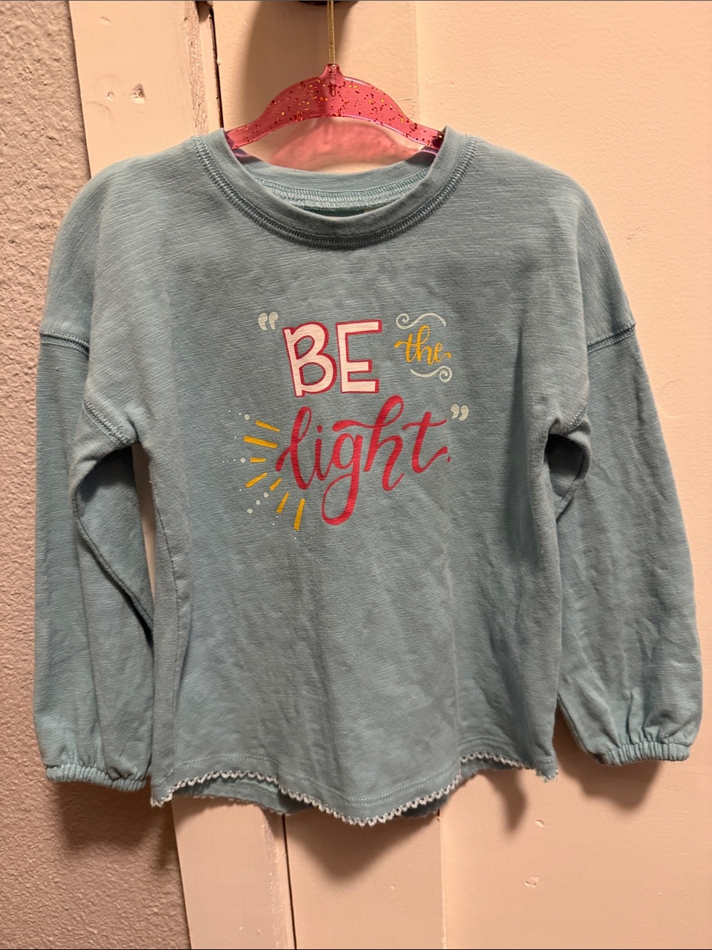 Matilda Jane Light Blue "Be the Light" Long-Sleeve Tee